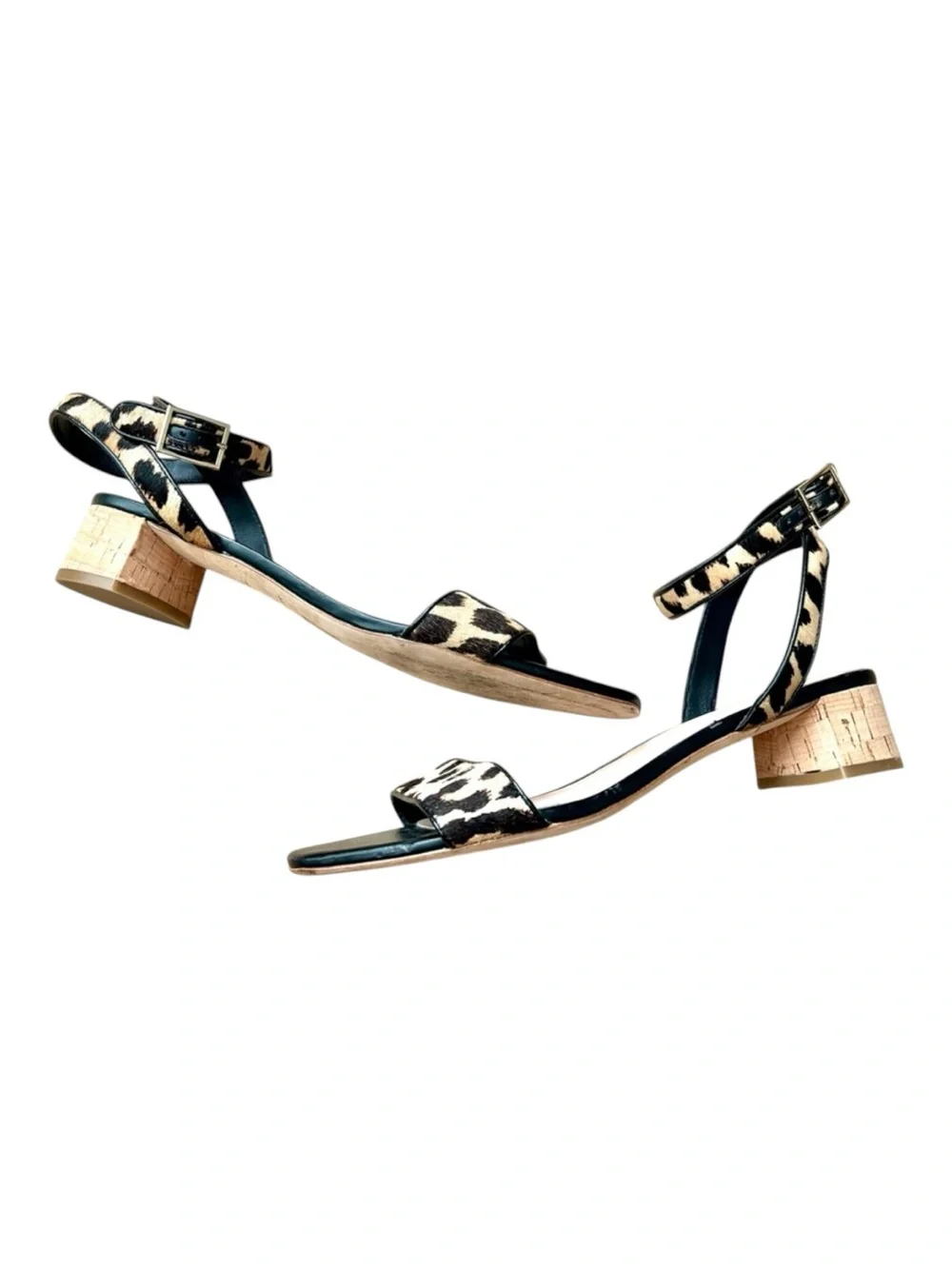 Kate Spade Leopard Print Block Heel Sandals – Size 10
